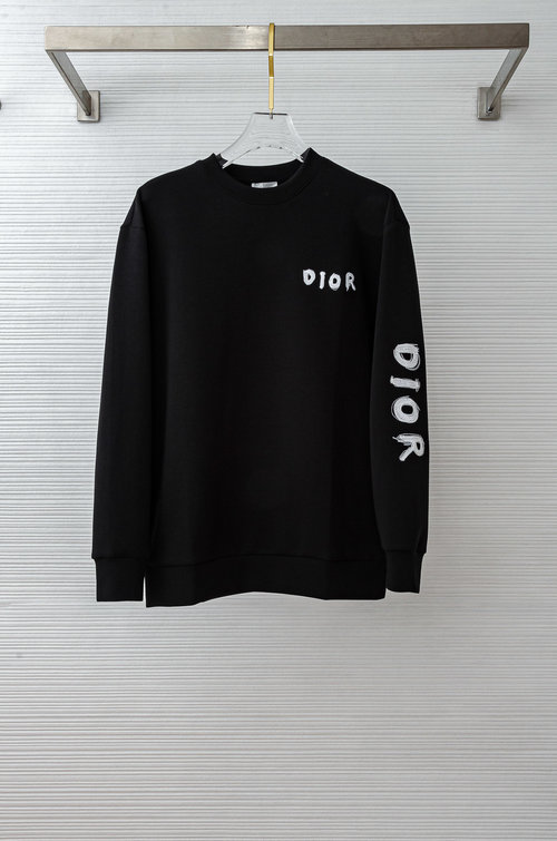 Dior Comfortable and Stylish Round-neck Pullover Sweatshirt