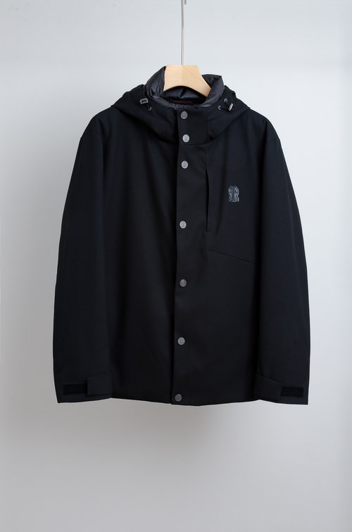 Brunello Cucinelli 90% White Goose Down Filled Waterproof Jacket