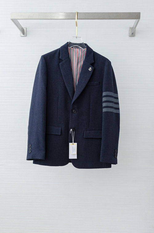 Thom Browne Comfortable Solid-color Casual Suit Jacket