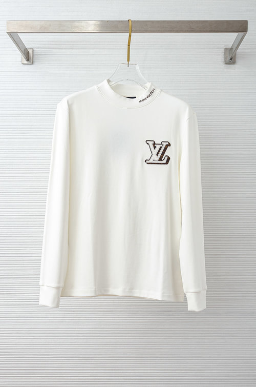 Louis Vuitton Versatile Long-Sleeved Embroidered T-Shirt