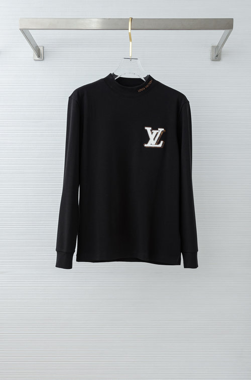 Louis Vuitton Versatile Embroidered T-Shirt with Fine Fabric