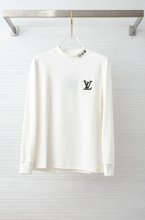Louis Vuitton Versatile Embroidered T-Shirt with Fine Fabric