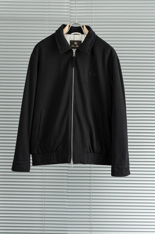 Loro Piana Classic Wool-Blend Collared Coat with Refined Details