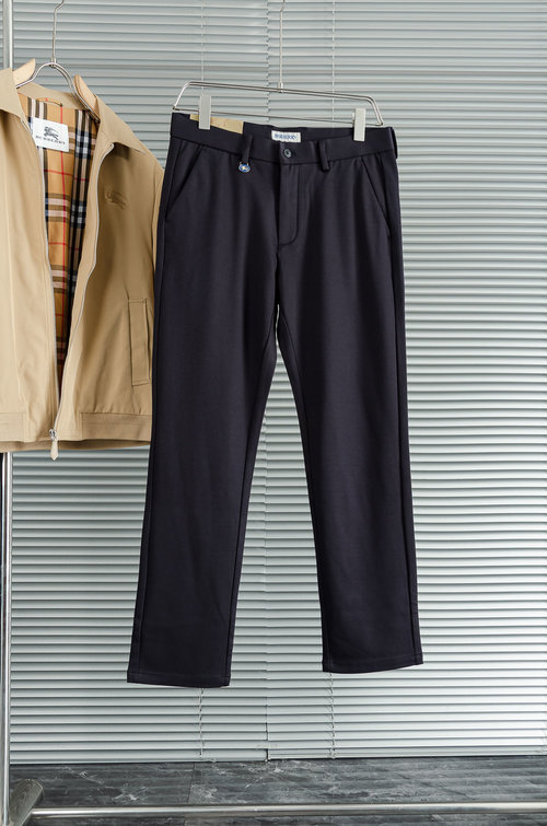 Burberry Minimalist Straight-Leg Casual Trousers