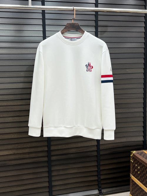 Moncler Air Layer Round Neck Sweatshirt with Pattern
