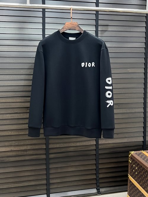 Dior Air Layer Round Neck Pullover with Pattern