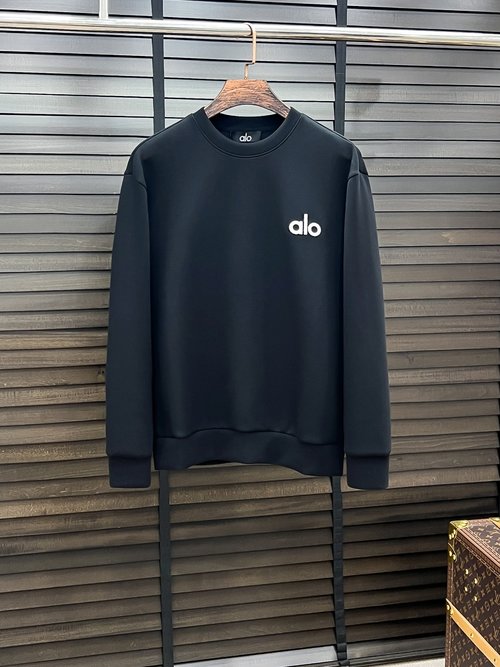 Alo Unisex Round Neck Air Layered Printed Sweatshirt