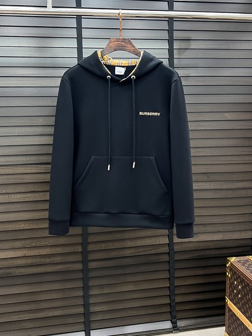 Burberry Unisex Solid Color Printed Pullover Sweatshirt