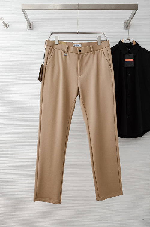 Burberry Minimalist Straight-Leg Casual Trousers