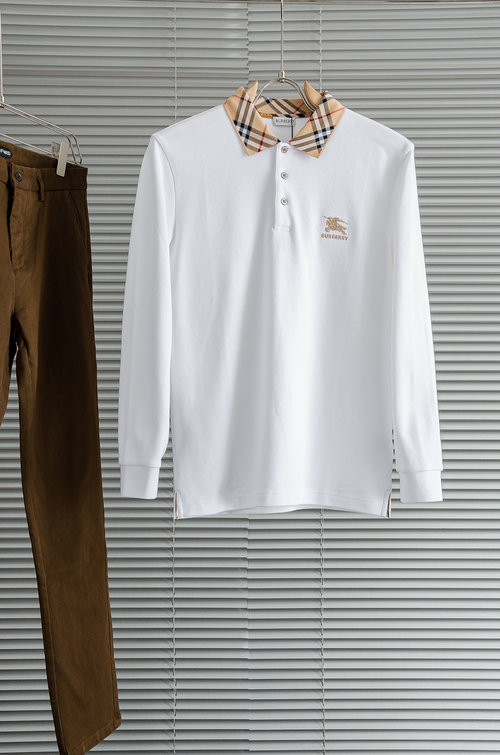 Burberry Pure Color Long-Sleeve T-Shirt, Soft and Comfortable