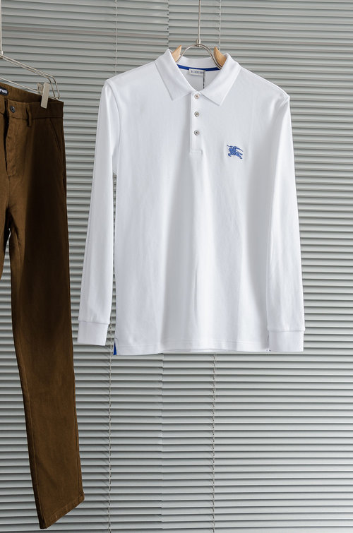 Burberry Solid Color Long-Sleeve T-Shirt, Soft and Comfortable