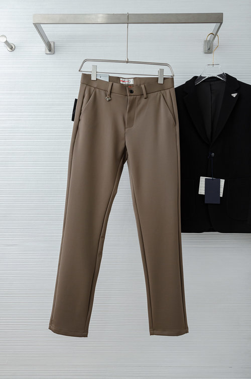 Prada Minimalist Straight-Leg Casual Trousers