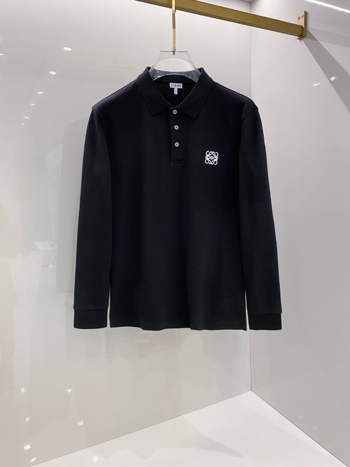 Loewe Luxury Long Sleeve Polo Shirt with Elegant Design