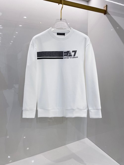 Armani Air Layer Round Neck Pullover Sweatshirt