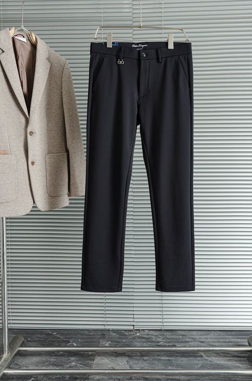Ferragamo Minimalist Straight-Leg Casual Trousers