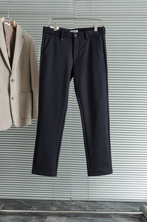 Burberry Minimalist Straight-Leg Casual Dress Pants