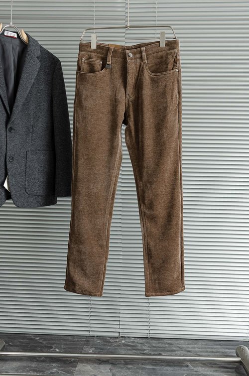 Loro Piana Retro Corduroy Casual Pants with Natural Cotton