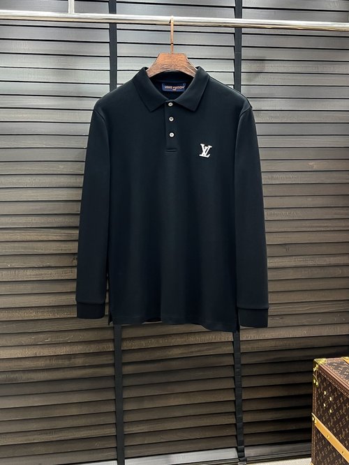 Louis Vuitton Unisex Long-Sleeve Polo with Premium Design