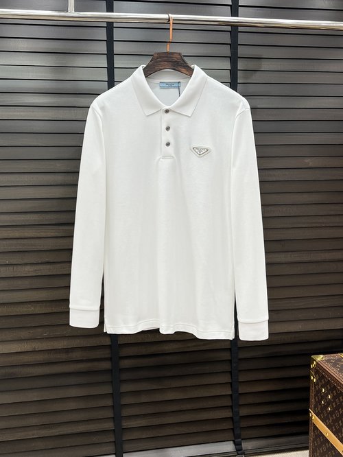 Loewe Premium Long Sleeve Polo with Exquisite Craftsmanship