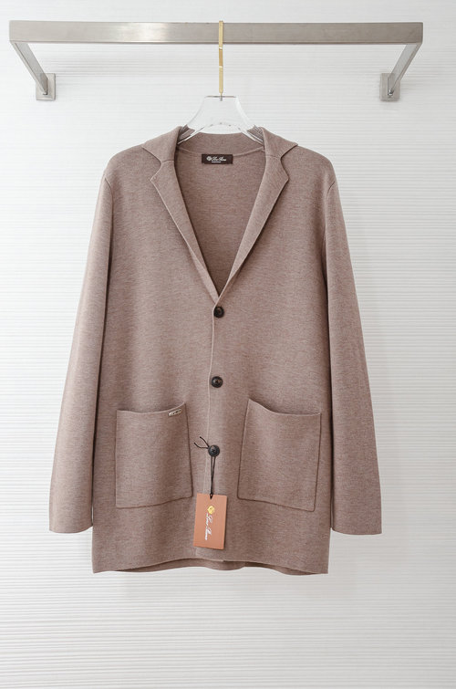 Loro Piana Luxury Cashmere and Wool Blend Open-Knit Sweater