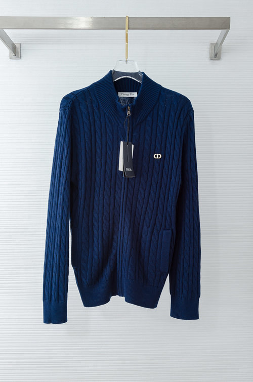 Dior Top-Notch Cashmere and Wool Blend Cardigan