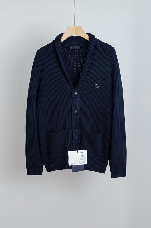 Prada Premium Classic Cashmere Wool Blend Cardigan