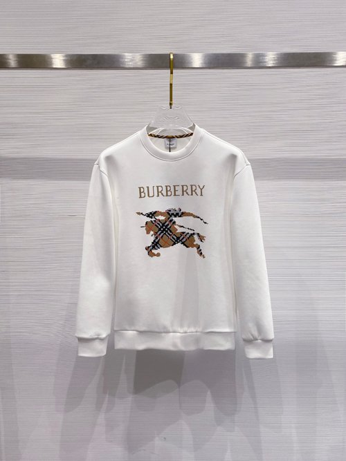 Burberry Long Sleeve Space Cotton Sweatshirt, Classic Logo