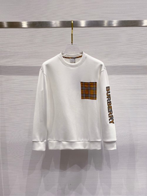 Burberry Space Cotton Sweatshirt with Classic Logo