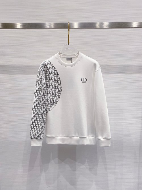 Dior Letter Logo Space Cotton Pullover, Comfortable & Stylish