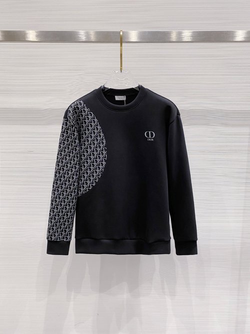 Dior Letter Logo Space Cotton Pullover, Comfortable & Stylish