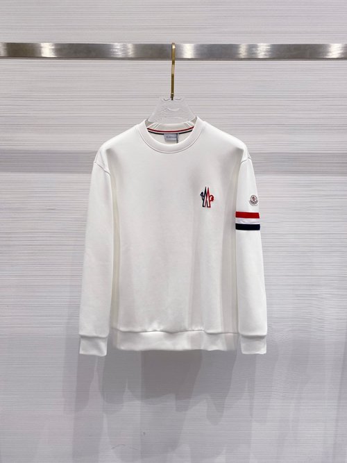 Moncler Ski Series Space Cotton Pullover with Mon Badge