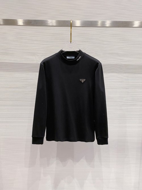 Prada Fashionable Long-Sleeved T-Shirt for Comfort