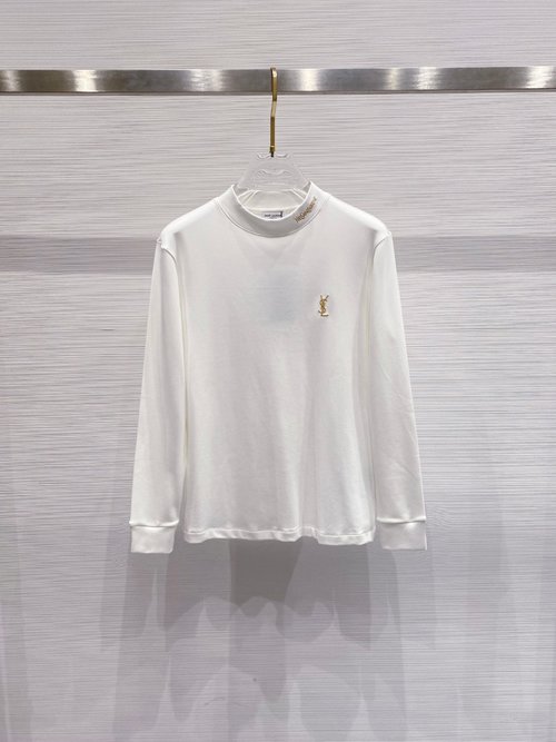 Yves Saint Laurent Fashionable Long-Sleeve T-Shirt for Layering or Solo Wear
