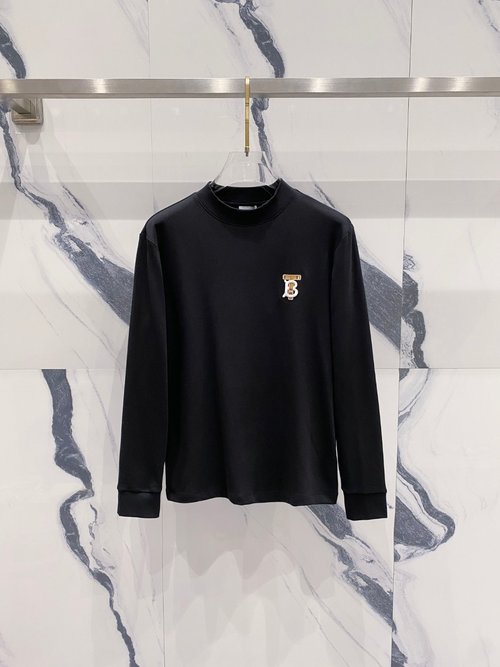 Burberry Stylish Long-sleeved T-shirt with Good Comfort