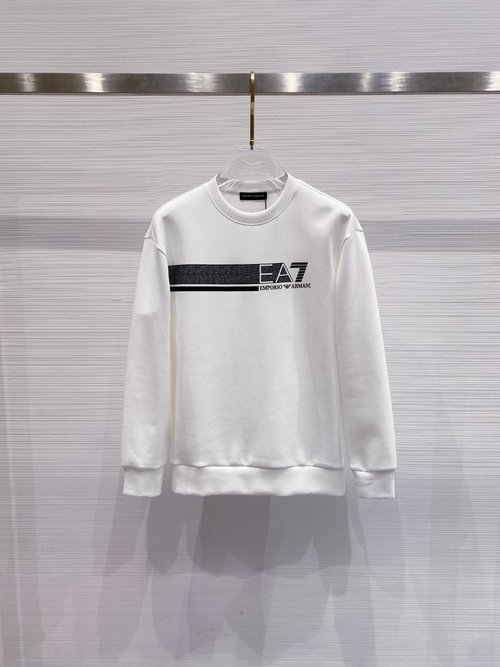 Armani Unisex Round Neck Sweatshirt with Pattern