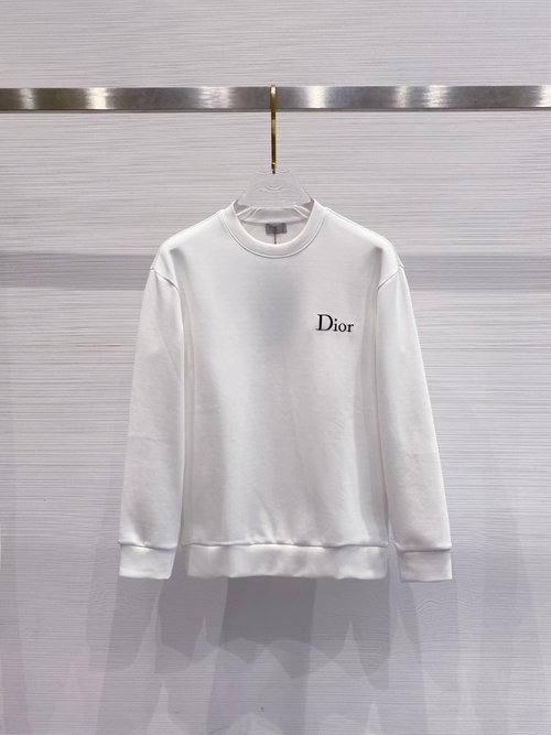 Dior Air-layer Round-neck Printed Sweatshirt