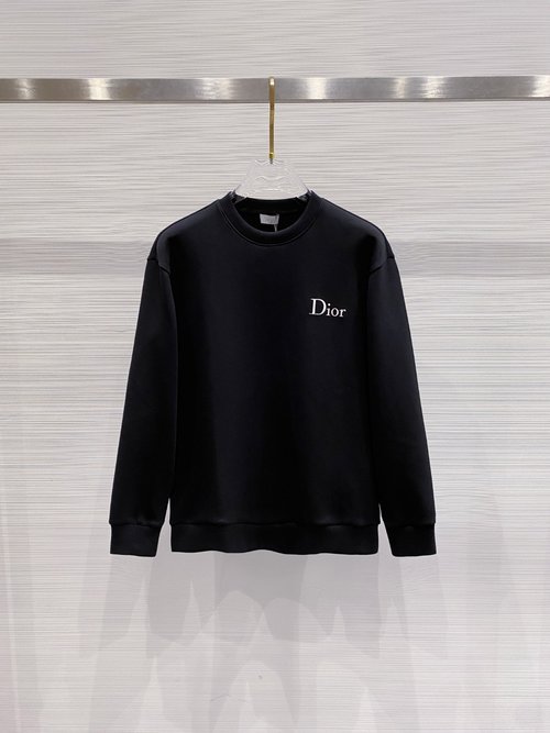 Dior Air-layer Round-neck Printed Sweatshirt