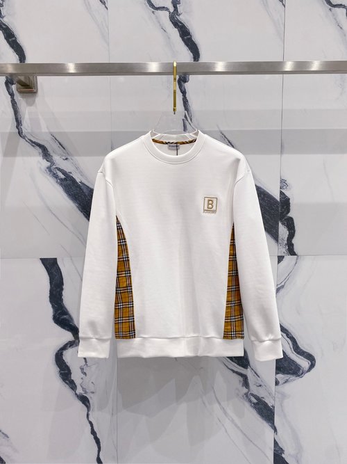 Burberry Classic Logo Long Sleeve Cotton Sweater for Daily Wear