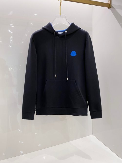 Moncler Fashionable Unisex Hoodie with Logo in Premium Cotton