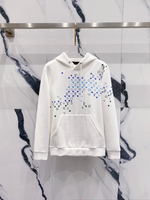 Louis Vuitton Fashionable Hooded Sweatshirt in Premium Cotton