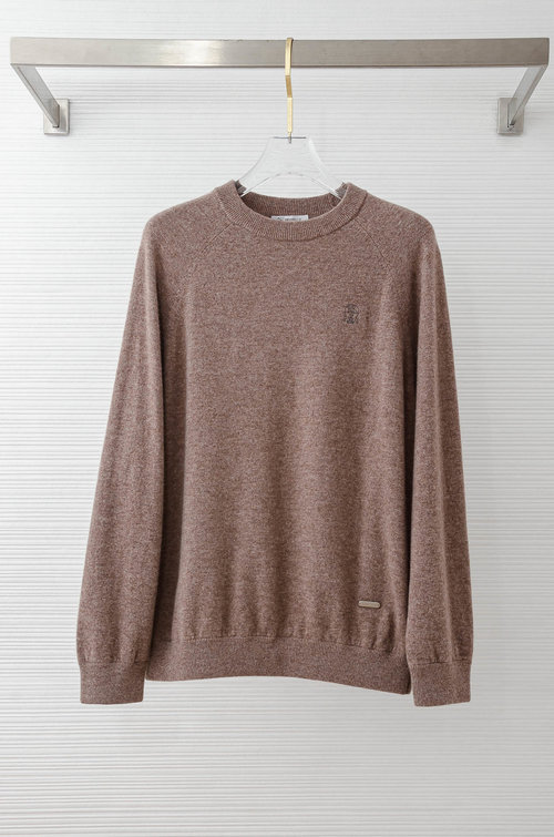 Brunello Cucinelli Comfortable Classic Round - Neck Wool Sweater