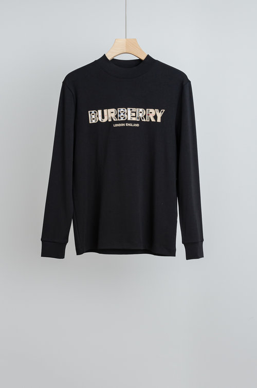 Burberry Versatile Long-Sleeve Embroidered T-Shirt