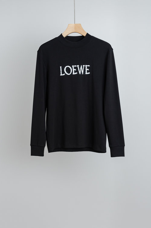 Loewe Versatile Long-Sleeve Embroidered T-Shirt