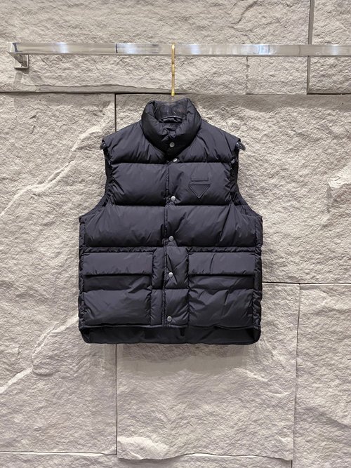 Prada Authentic Replica Utility Down Vest with 95% White Duck Down