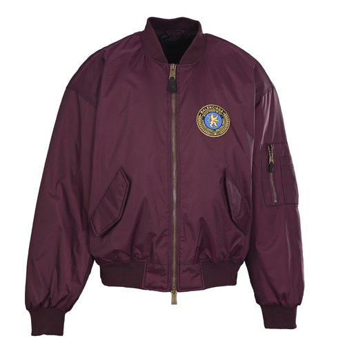 Balenciaga Custom Laser-Etched Lion Emblem Bomber Jacket