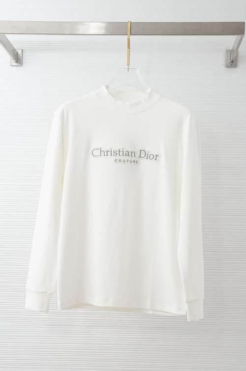 Dior Versatile Embroidered T-Shirt with Fine Fabric