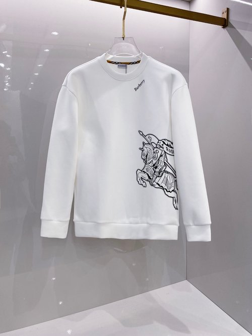 Burberry Stereo Printed Space Cotton Sweatshirt