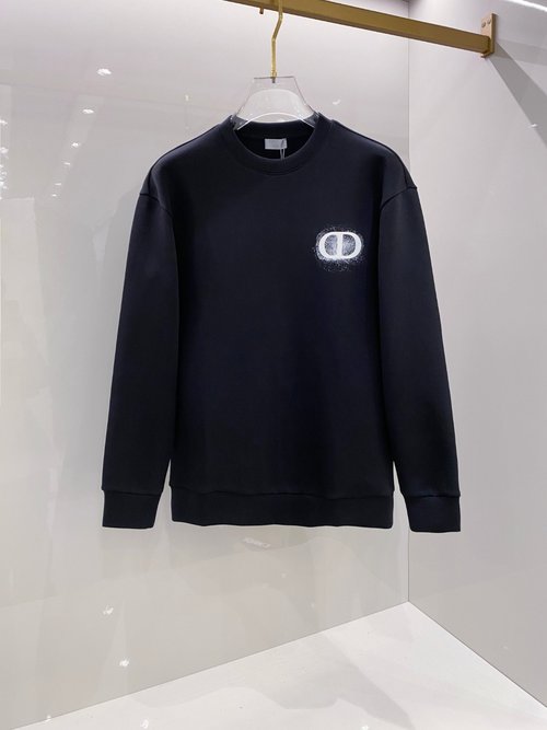 Dior Letter Logo Pullover Space Cotton Sweatshirt