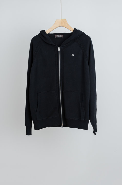 Loro Piana Classic Wool Sweater with Comfortable Hood