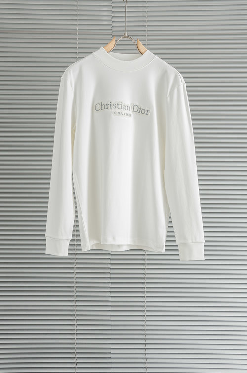 Dior New Solid Embroidery T-Shirt in Premium Fabric